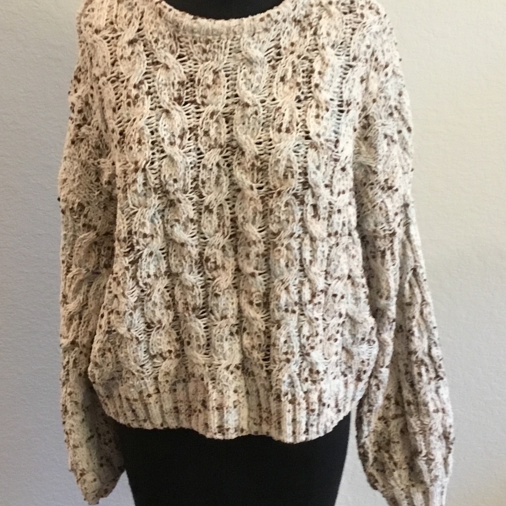 Cable knit sweater